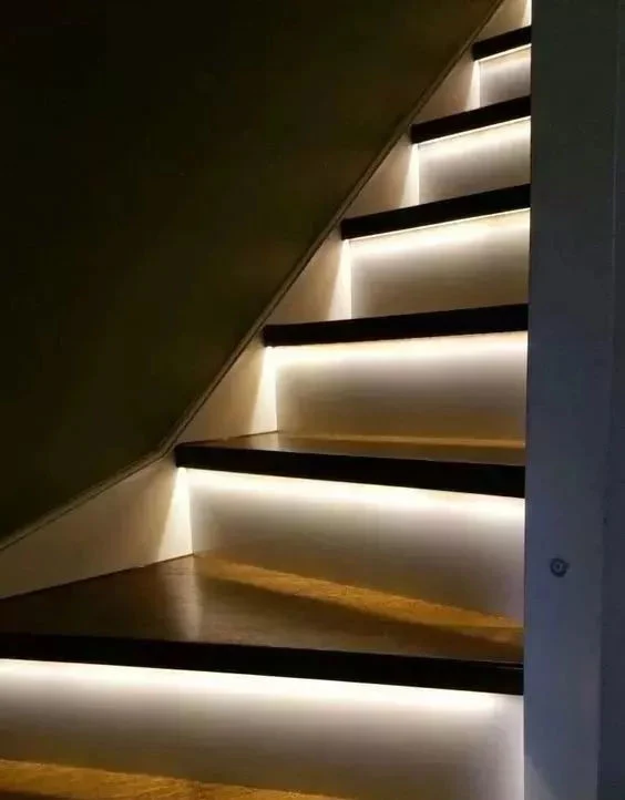Stair Step Light Profile Lighting Black Aluminum LED Profile