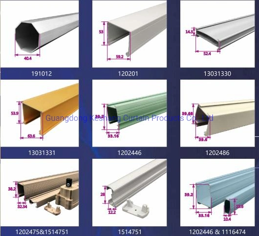 Customized Aluminium Curtain Profile for Roller Blinds Curtain Track Bottom